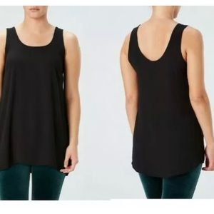 NWT Spanx Chiffon Perfect Length Top . Size XL. Black.